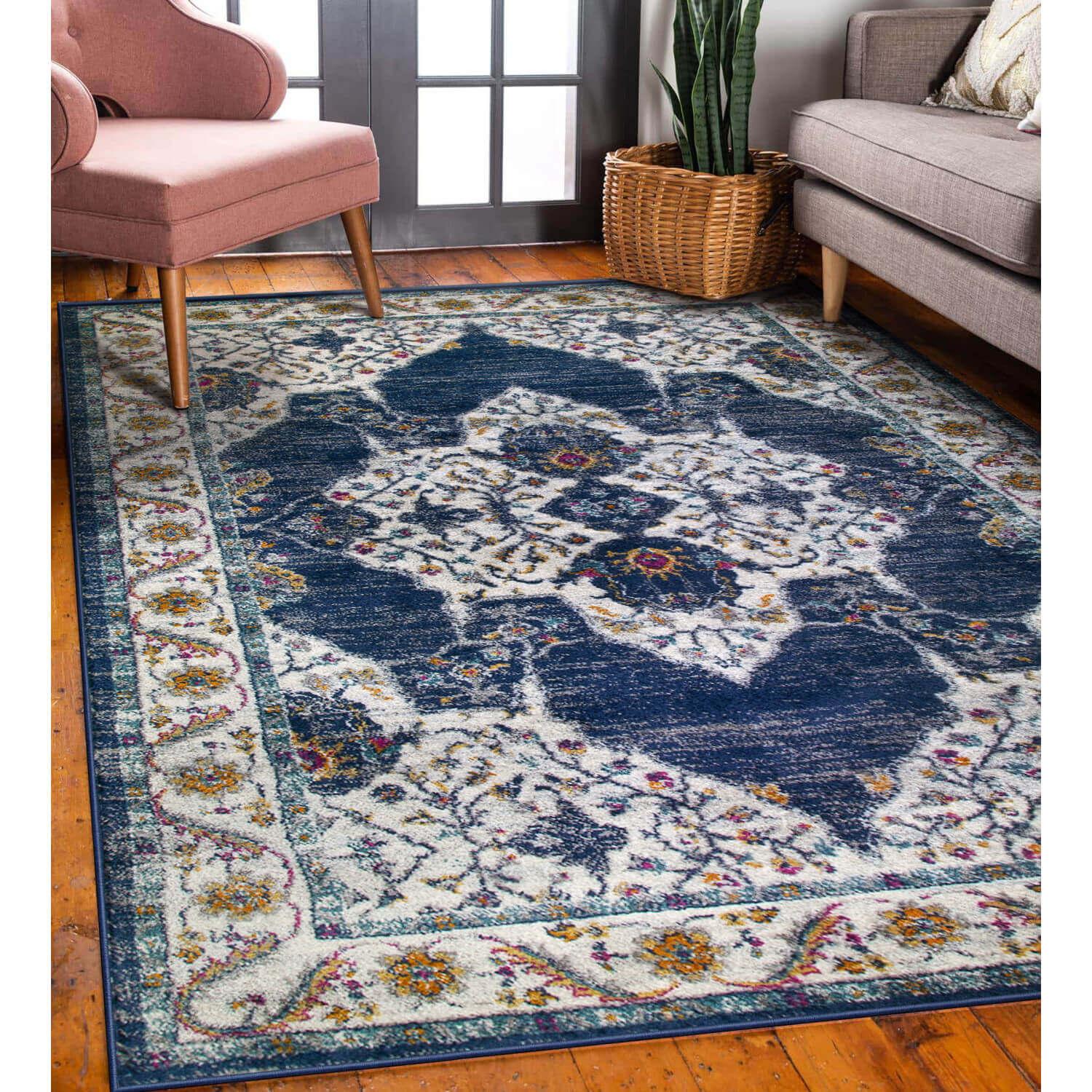 Wendlyn Area Rug Vintage Multicolor 3 Foot 9 Inch By 5 Foot 9 Inch 