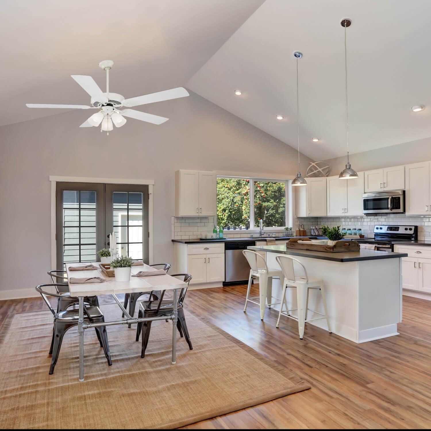 Downrod 18 Inch Ceiling Fan White ǀ Lighting & Ceiling Fans ǀ Today's