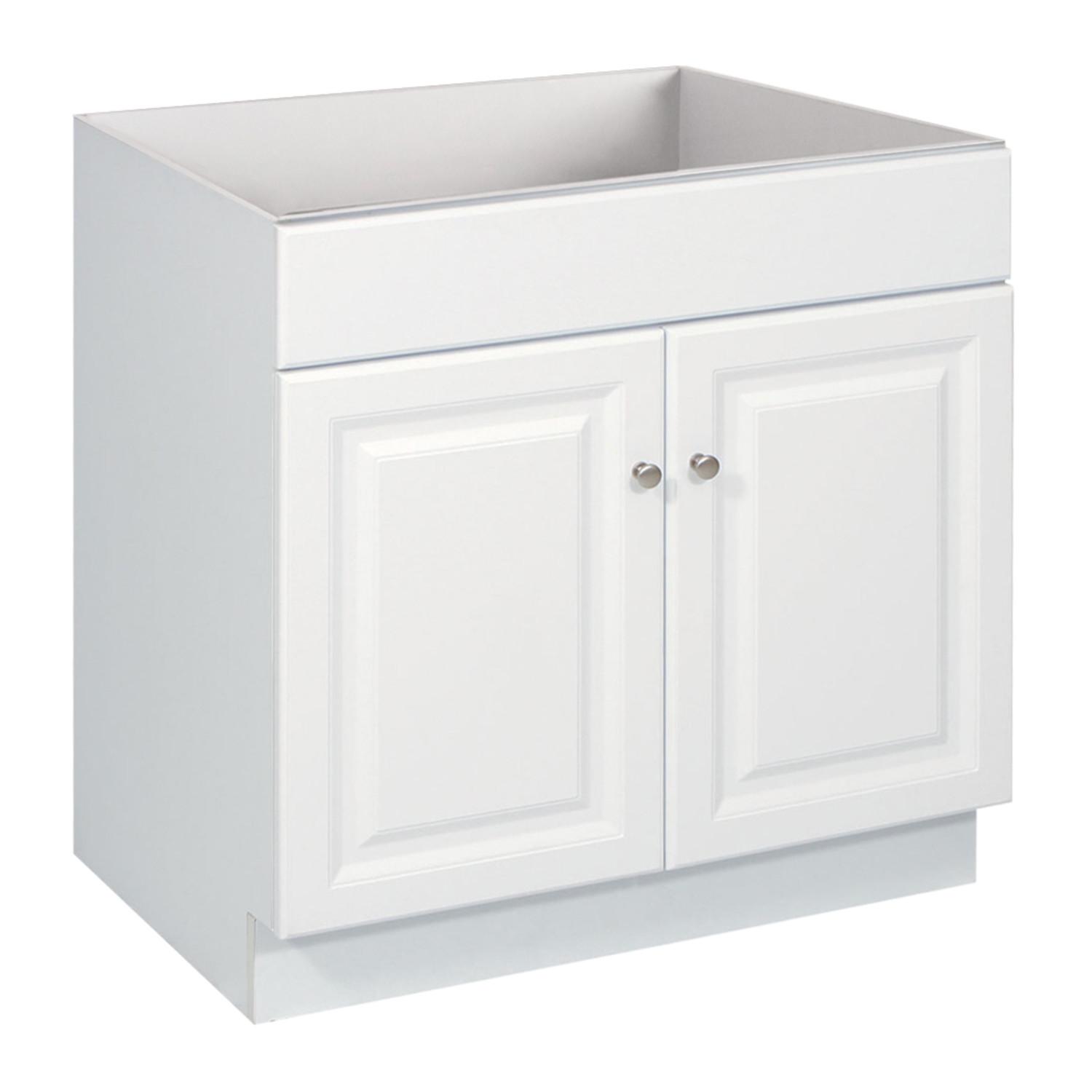 Design House Wyndham 30 inch Unassembled 2 Door Bathroom Vanity Without Top in White