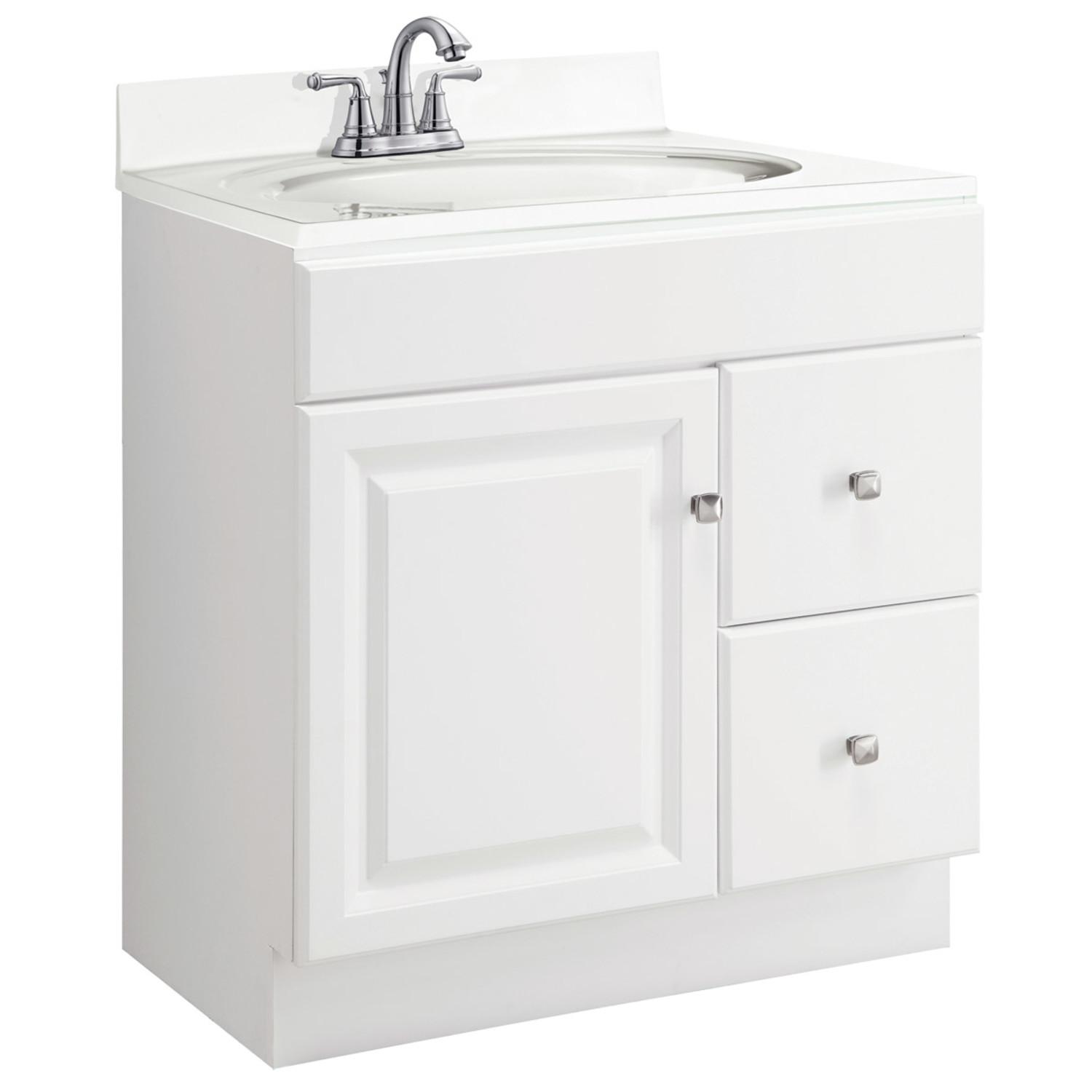 Wyndham 30 Inch White Bath Vanity Without Top ǀ Bath ǀ Today's