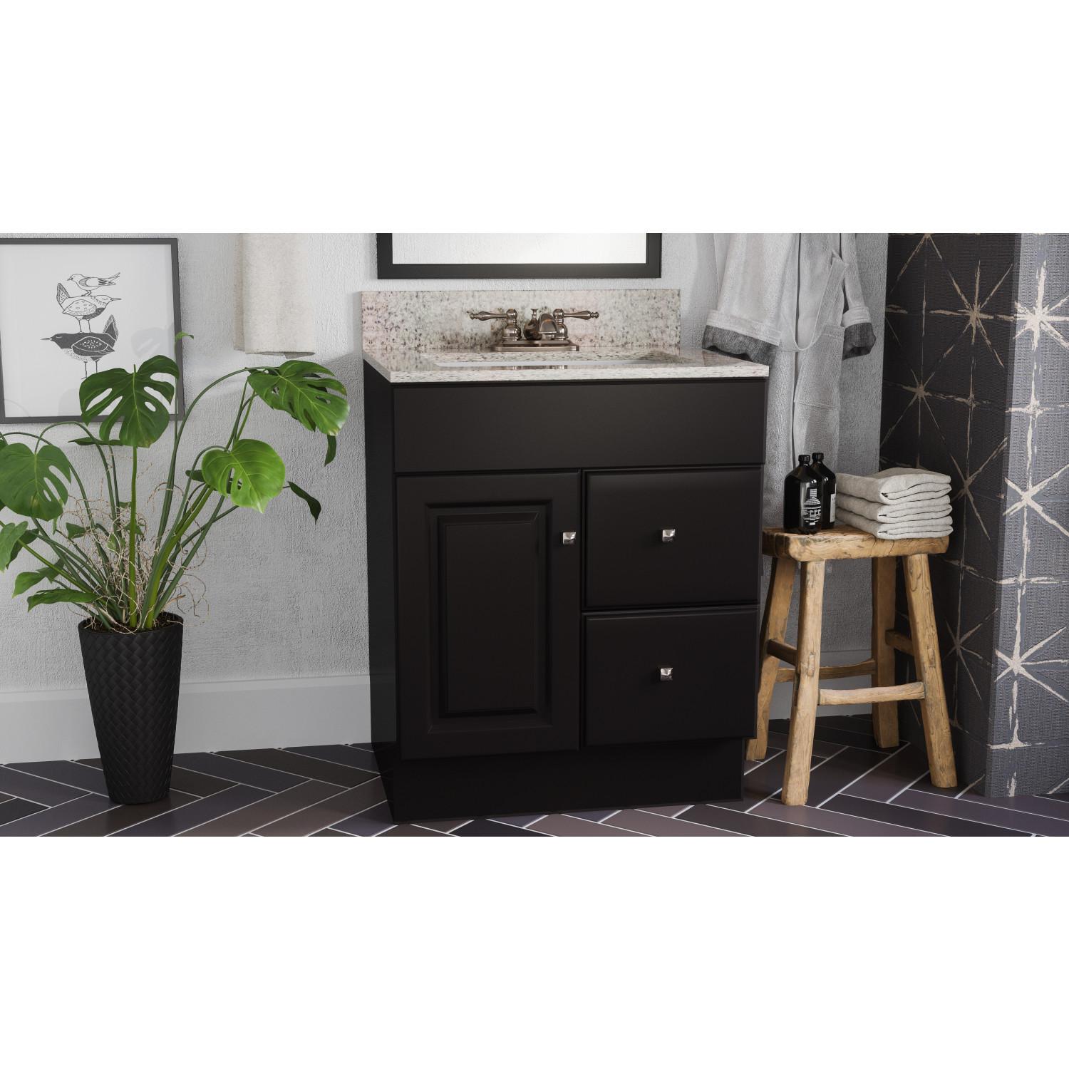 Wyndham Fully Assembled Espresso Bath Vanity 24 Inch x 18 Inch