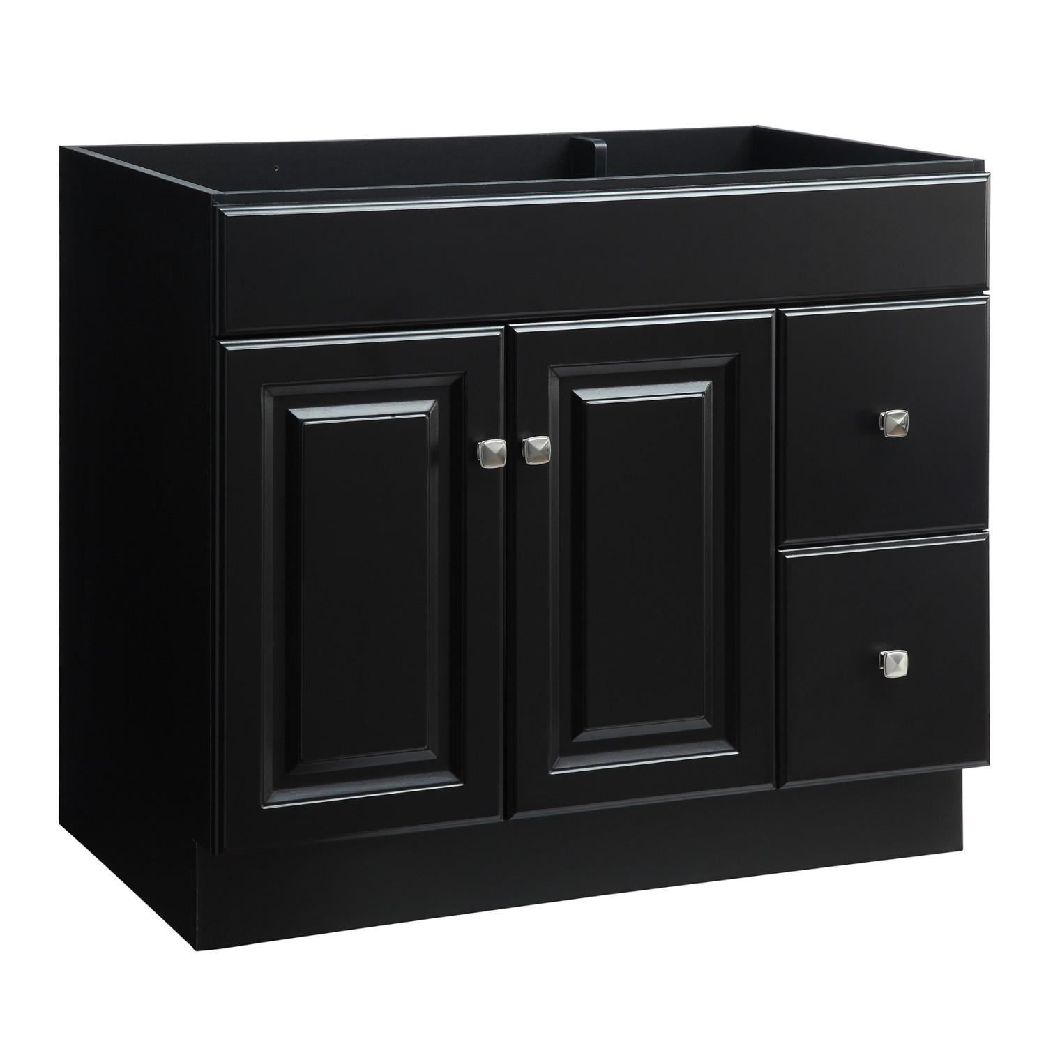 Wyndham Espresso Fully Assembled Bath Vanity 36 Inch 21 Inch ǀ