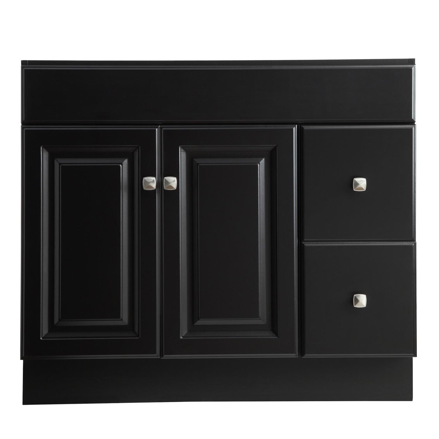 Wyndham Espresso Fully Assembled Bath Vanity 36 Inch 21 Inch ǀ